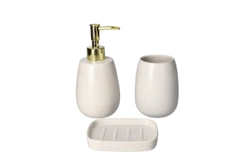 Ceramic Bathroom Accessories Set 3pcs - default