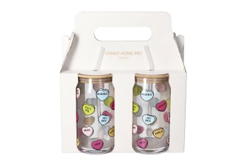 Cola Drinking Glass Cup 2pcs 500ml - default