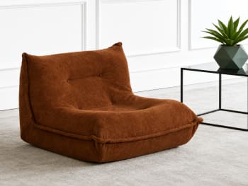 Burnt Orange Compressed Lounge Sofa 93cm 