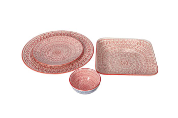 Bohemian Ceramic Dinner Plate 26.6cm 