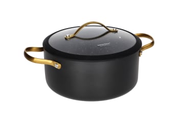 Black 3.6L Non-Stick Casserole Pot 22cm