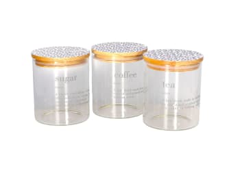 Glass Canister Set 3pcs 750ml - default