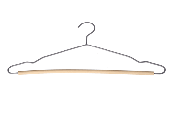 Wooden &amp; Metal Clothing Hanger 10pcs