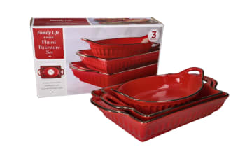 Bakeware Ceramic Casserole Set 3pcs - default