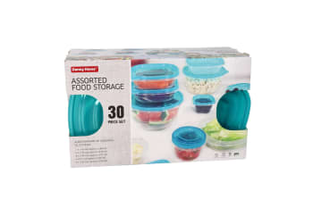 Assorted Food Storage Containers 30pcs 