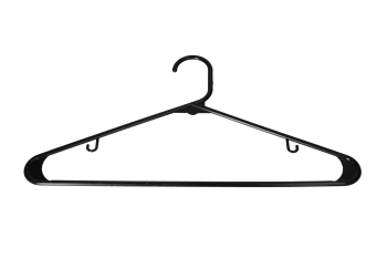 Black Plastic Hangers 20Pcs