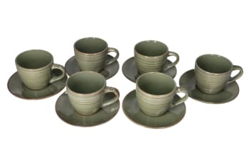 Coffee Cup &amp; Saucer 12pcs 220ml - default