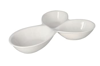 Ceramic 3 Grid Platter 28cm