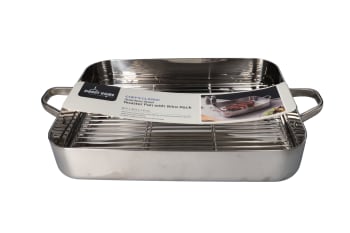 Roasting Pan with Wire Rack 2pcs - default