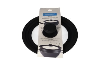 Glass &amp; Silicone Pot Lid 21.7cm - default