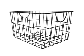 Black Wire Storage Basket 38cm - default