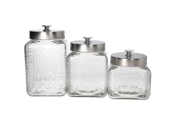 Glass Storage Jar Set 3pcs