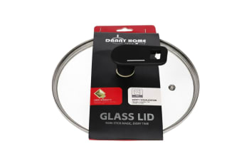 Steel &amp; Glass Pot Lid 25.3cm - default
