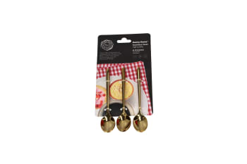 Gold Dessert Spoon 6pcs 12cm