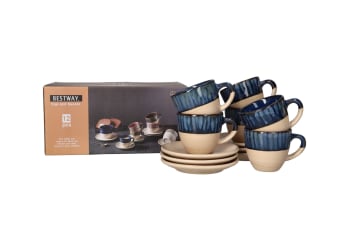  Expresso Cups &amp; Saucer 12pcs 100ml - default