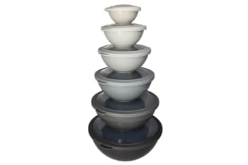 12pcs Nesting Bowl Set With Airtight Lids