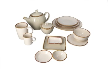 Ceramic Beige Tea Pot 1.2L - default