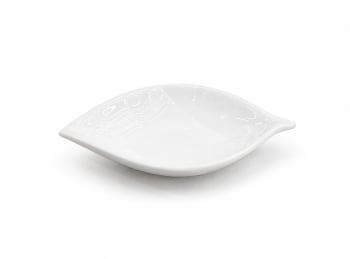Ceramic Leaf-Shaped Serving Dish 10.3cm