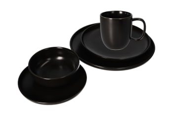 Black Glazed Coffe Mug 13.4cm - default