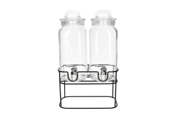 Glass Juice Jars with Iron Stand 2300ml