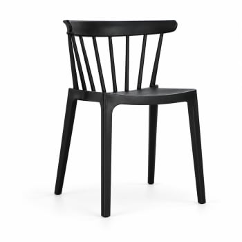 Black Spindle Outdoor Armless Chair﻿ 52cm - default