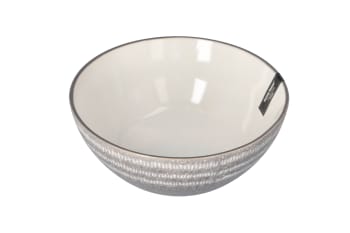 Grey &amp; White Salad Bowl 20cm - default