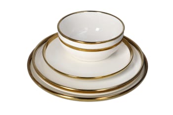 Golden Rim Dinner Plate 27.3cm - default