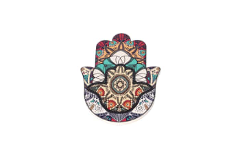  Ceramic Hamsa Hand Coaster 11cm	  - default