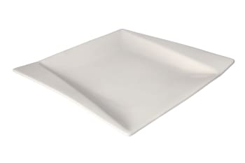 White Square Dinner Plate 26cm - default