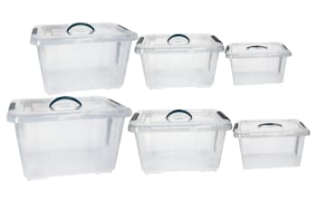 Plastic Storage Organizer with Lid 25L - default