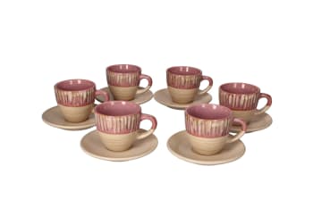  Expresso Cups &amp; Saucer 12pcs 100ml - default