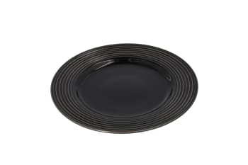 Black Lined Side Plate 22cm - default