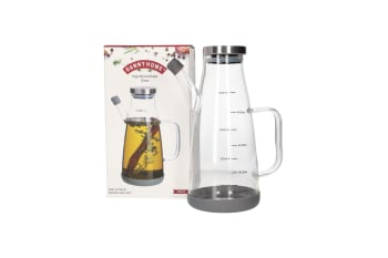 Borosilicate Glass Oil Jug With Stainless Steel Lid 750ml - default