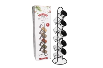 Seasoning Bottle Set with Stand  6pcs