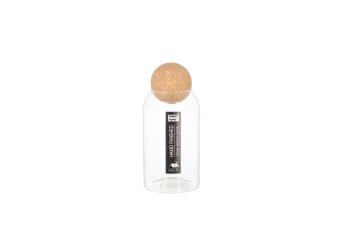 Transparent Storage Jar With Cork Lid 800ml 