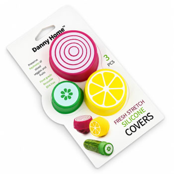  Silicone Fresh Fruit Stretch Lid Set 3pcs - default