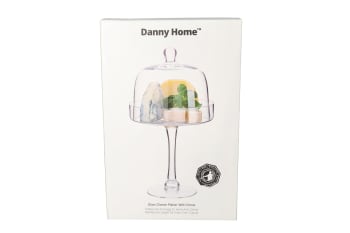Glass Cheese Platter with Dome 18.8cm - default