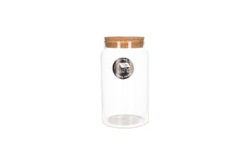 Storage Glass Jar With Wooden Lid 1000ml