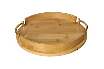 Wooden Handheld Two-Piece Tray Set - default