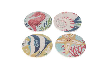 Printed Coasters 4pcs 10.1cm