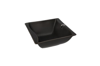 Black Wavy Bowl 14cm   - default