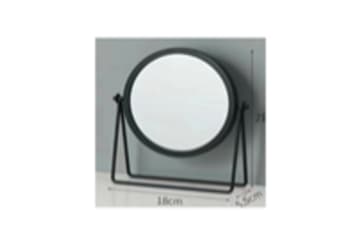 Black Makeup Mirror 20.2cm - default