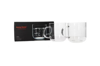 2Pcs Glass Mug 330ml - default