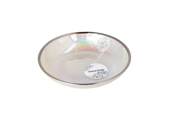 Silver Rim Deep Plate 21.2cm