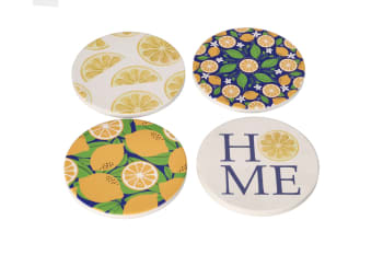 Printed Coasters 4pcs 10.1cm