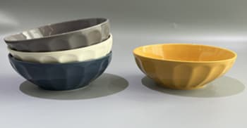Mixed Colour Dessert Bowl 4pcs 6" - default