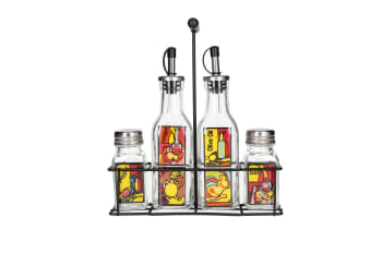  Oil &amp; Vinegar/ Salt &amp; Pepper Dispenser Stand 5pcs - default