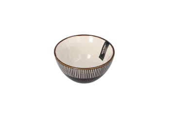 Striped Ceramic Dessert Bowl 12cm