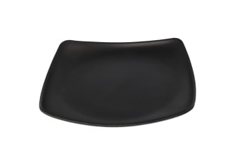 Black Melamine Square Side Plate 19.2cm