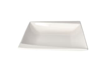 White Square Pasta Plate 21cm - default